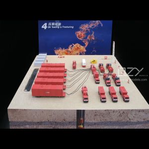 Industrial Scale Model Construction Site Showcase 1/30 Oil Testing & Fracturing