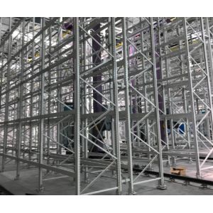 High Density Industrial ASRS Racking System Automated Storage Crane Width