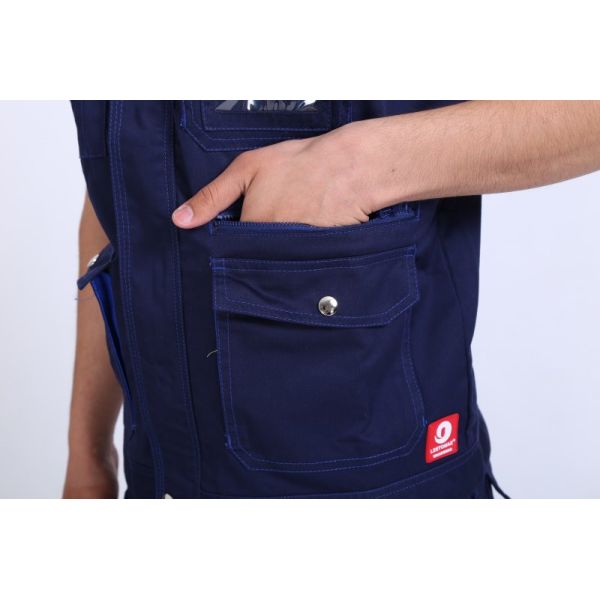 65% Polyester Summer Work Vest , 300g Multi Pocket Work Vest