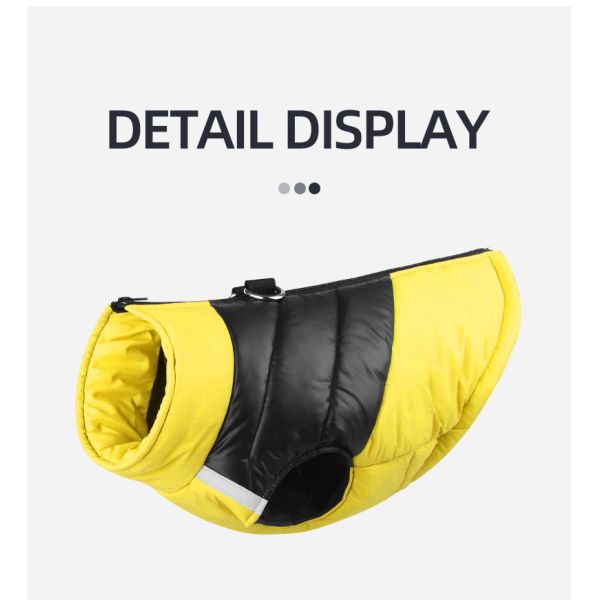 Pet Padded Vest Waterproof Warm Dog Clothing Reflective Comfortable