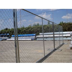 chain link temporary construction fence panels 6FT X 10F Mesh 2 3/8 " x 2 3/8" (