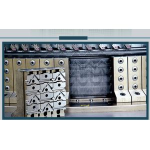 Green Color Industrial Sweater Knitting Machine High Speed Double Computerized