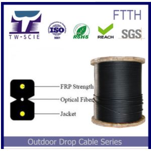 Wholesale Self Supporting FTTH Fiber Cable Steel Or FRP Strength Member 3.1*2.0mm Dimension from china suppliers
