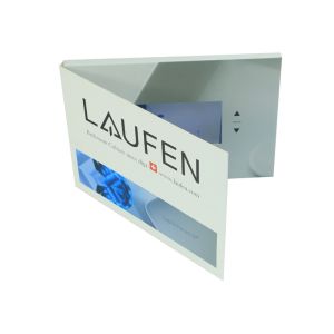 Motion activated ips lcd screens card brochure video brochure 7 inch，LCD video
