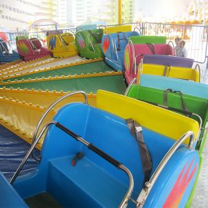 Cool Amusement Park Thrill Rides , Music Express Ride With Slope Wave Track