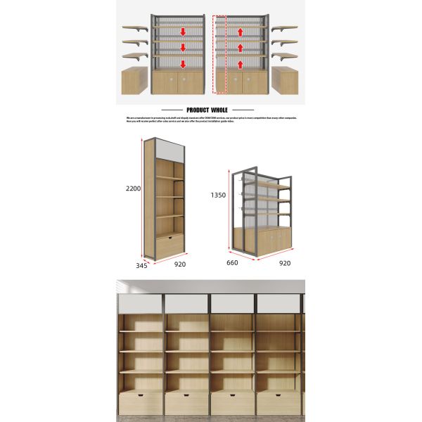 Modern Retail Shelving System for Heavy-Duty Storage Load Capacity of 30-80KG/Layer