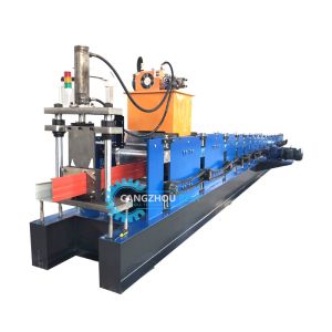 China Galvanized Rain Gutter Profile Rollformer Machine With PLC Control on sale
