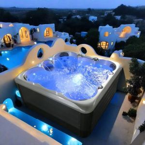 Wholesale 1.9m Acrylic Hot Tub with 30 Jets and Balboa Control for 6 Adults from china suppliers