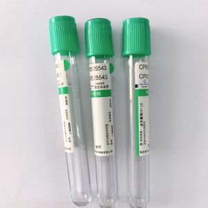 China Vacuum Blood Collecting Tube  4ml 5ml  Plasma Test Green Top vacuum blood colletion tube on sale