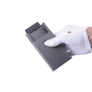 Snappy Metal Business Card Case Rectangle Shape