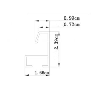 Customized Aluminium Picture Frame Mouldings Anodized Treatment Solid Structure