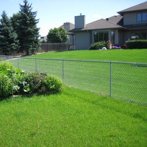 Metal Chain Link Security Fence For Crowd Control 1.8m Length PVC Coated Type