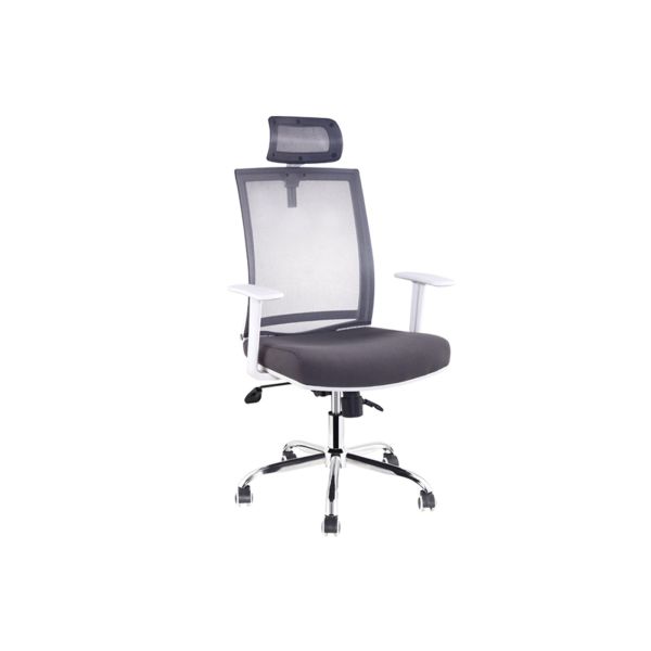 Quality Rotating 47cm High Back Mesh Office Chair With Headrest for sale