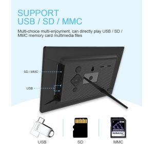 Touchscreen Acrylic 8x10 Digital Picture Frame Wall Hanging 1280x800