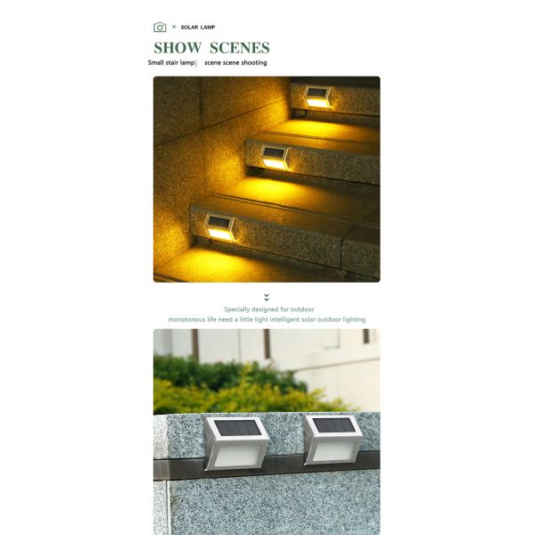 Lamp Luminous Efficiency 120lm/w Solar Wall Light for Outdoor House Address Number