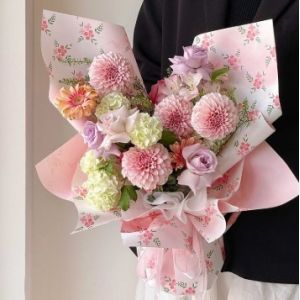 Partysu Fresh Floral Paper with Floral Arrangements and Packaging for Fresh