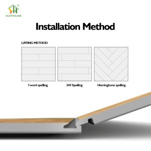 UV Coating SPC Click Flooring with Customized Color and Textured Surface for