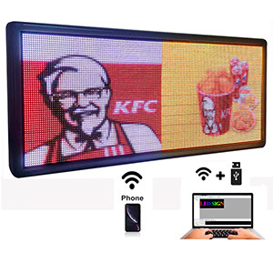 WiFi P6 Led Sign With High Resolution Video Display Function