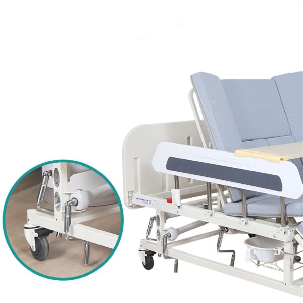 Adjustable Multifunctional Manual Hospital Bed With Rails