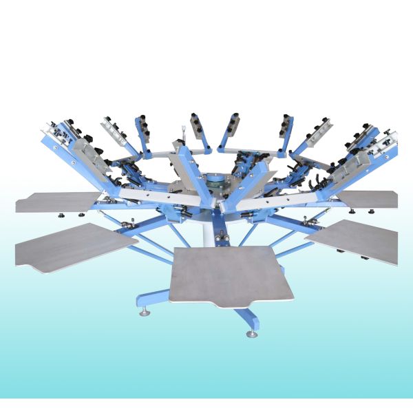 Silkscreen printing machine with micro adjustment and side clamp system