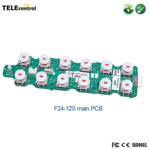 F24-12S Transmitter PCB Single Speed Push Buttons Crane Remote Control Main PCB