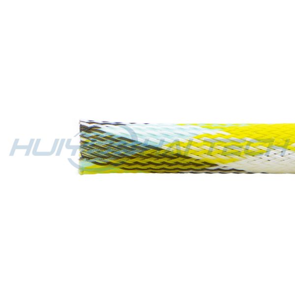 Anti - Abrasive Polyester PET Expandable Braided Sleeving For Cable Protection