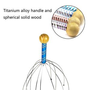 Multi Functional Handheld Scalp Head Massager Stainless Steel Manual Scalp