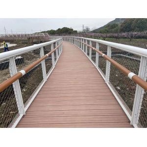 Public Square Balustrade Cable Mesh SUS 316 1.2 Mm