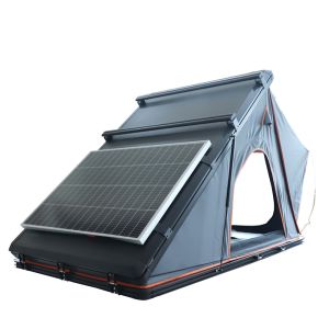 Buy cheap Customized Logo Grey Triangle Rooftop Tent With Aluminum Shell from wholesalers