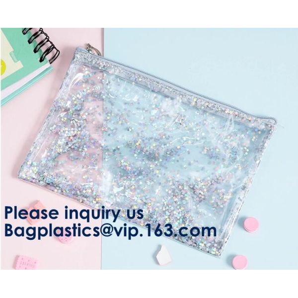 Window Makeup Cosmetic Bag Aluminum Foil Zip Lock EVA PVC Travel Accessorie,OEM and ODM Orders are welcome