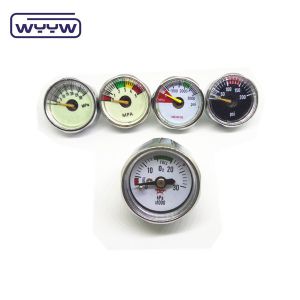 Mini 22mm 23mm 250bar 1/8"bsp tiny pressure gauge