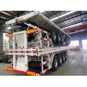 Heavy-Duty Fatbed Semi Trailer for sale in Africa: Designed for Stable and