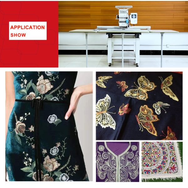 1200mm Single Head Embroidery Machine 12 Color For T Shirt