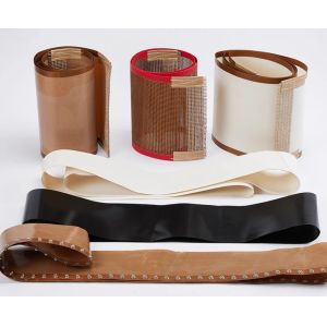 PTFE Mesh Belt with Maximum 4.0m Width, 0.5×1 to 10×10mm Mesh Sizes, and
