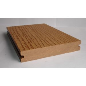 China Flat Solid Plate WPC Composite Decking Easy To Install And Maintain on sale