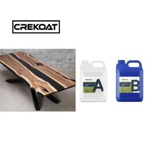 Multipurpose Liquid Glass Epoxy Resin Sanded Live Edge River Table Epoxy Resin