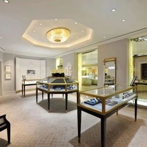 Versatile Luxury Jewelry Counter Showcase Countertop Display Case Anti Rust