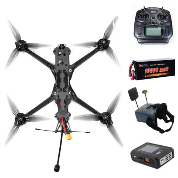 Balck FPV Kit 13-inch Heavy Payload Long Flight with Night Vision Camera Race