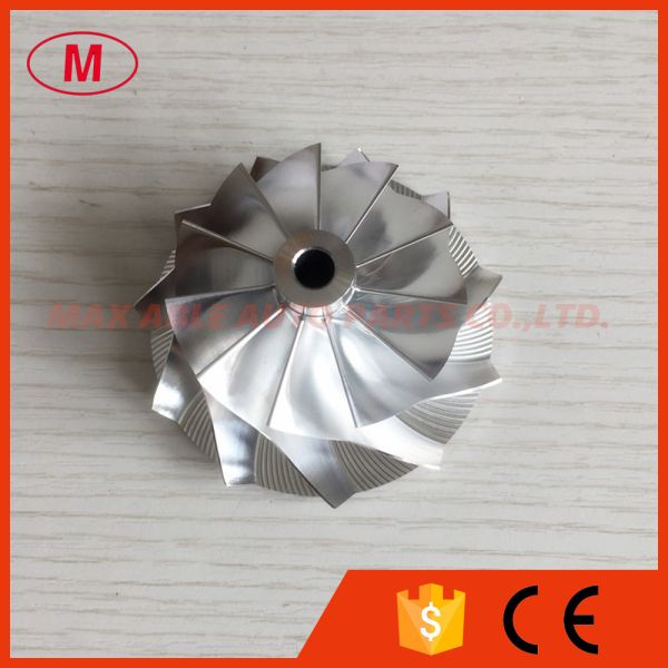 GT28 47.10/63.40mm 11+0 blades 55812/3712-0001 turbo milling/billet compressor wheel for 816365-0001/446179-0093