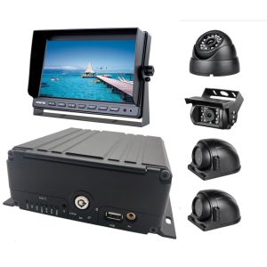 Mobile DVR System 4 Channel 1080P H.265 HDD AHD Vehicle Car DVR Video Recorder