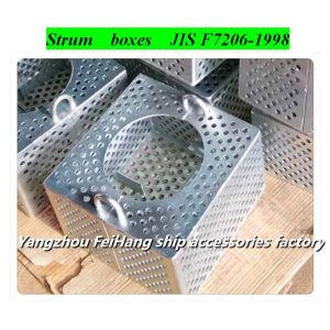 On the JIS F7206-1998 tank bottom water filter box, the selection parameters of