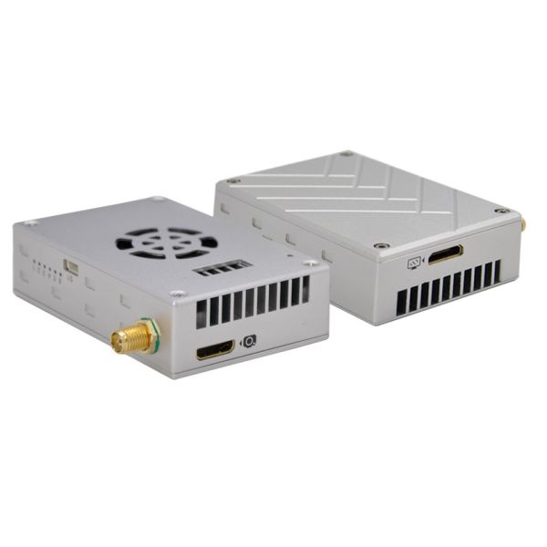 Quality Mini 2.4GHz 30dBm 10km drone video, Ethernet signal and TTL data transmitter support fly control and PTZ Control for sale