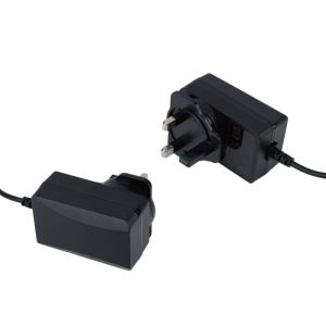 Certified Efficiency 24W Switching Power Adapter 12V DC Output Overload