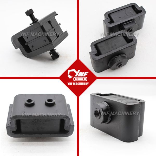 Excavator Rubber Engine Mounts Cushion Set Lightweight Vibration Reduction