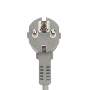Power Cord Eu Plug With Open Ended Stripped Rings H05vv-f 3g1.0mm2 Cee7/7 Euro