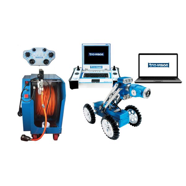 Easy Operated CCTV Robot Camera , Sewer Pipe Inspection Robot With Pan & Tilt