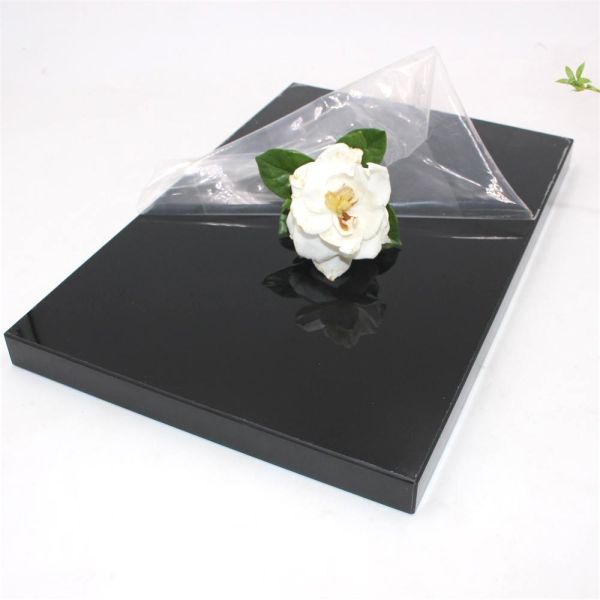Quality gloss black color acrylic laminated mdf board in 4x10ft for sale