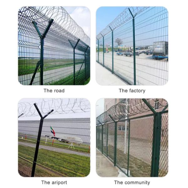 5mm Corrosion Resistant No Climb Security Fence For Airport