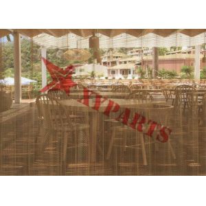 Chain Link Metal Mesh Curtain With Beautiful Color As Draper For Hotel