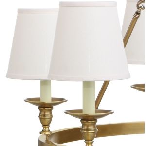 Modern copper chandelier Round Body With lampshade (WH-PC-12)